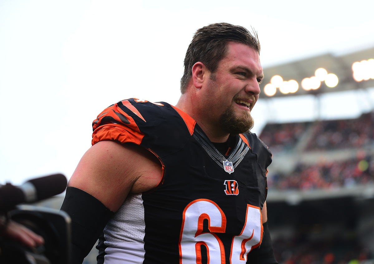 Free agent center Kyle Cook started 66 games for the Cincinnati Bengals the past six seasons. Photo by  Andrew Weber—USA TODAY Sports.