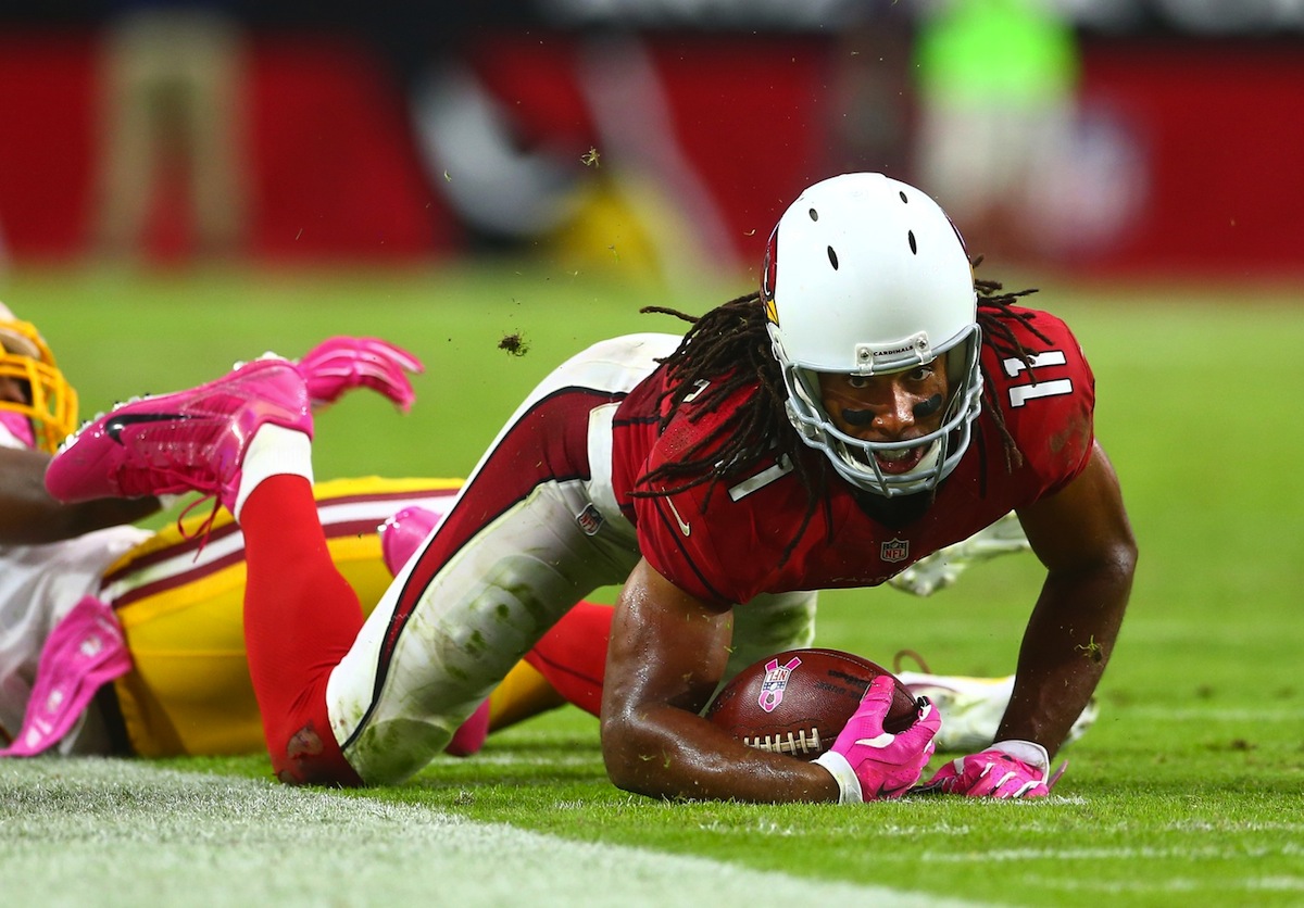 Arizona Cardinals wide receiver Larry Fitzgerald by Mark J. Rebilas—USA TODAY Sports.