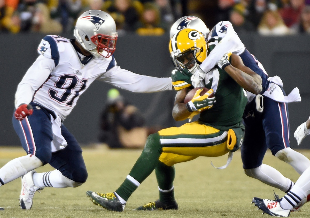 Green Bay Packers wide receiver Davante Adams by Benny Sieu—USA TODAY Sports.